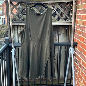 Gap Olive Plus Ponte Dress 20